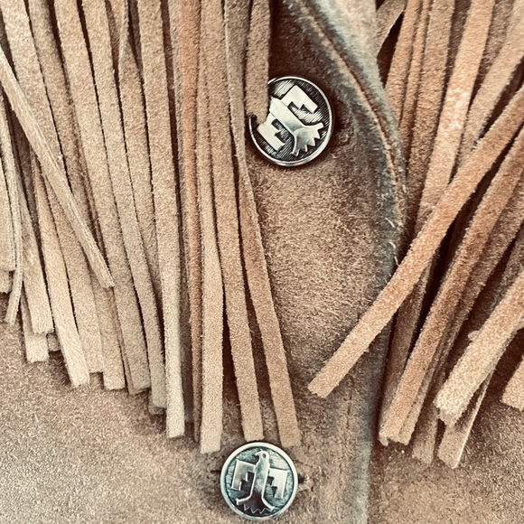 Vintage 80s Pioneer Wear Women’s Leather Fringe Jacket. - Picture 6 of 10